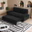 Canapé-lit escamotable de 73,2 po pour grand lit - canapé-lit convertible 3-en-1 en velours, causeuse multifonctionnelle pour le salon et les petits espaces-603761540
