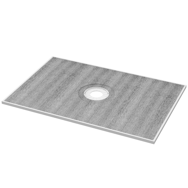 Trousse de douche à main 48 po x 72 po en mousse EPS, PEHD, XPS, PE 1 ensemble de bonde centrale imperméable facile à installer