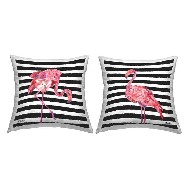 Striped Outdoor Throw Pillow