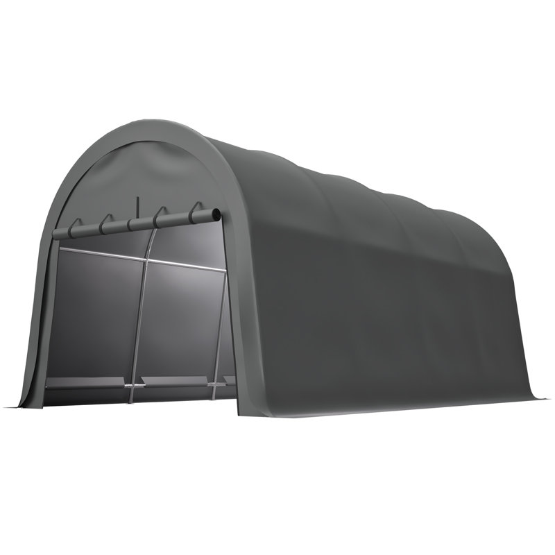 Anti-Snow 10x20 FT Carport, Commercial Grade Heavy Duty Portable Garage Canopy with Steel Frame & Vented Roof, Waterproof Outdoor Storage