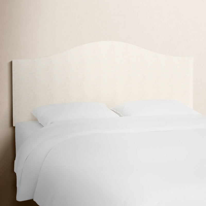 Hermosa Upholstered Headboard, Zuma White Textured Linen, California King