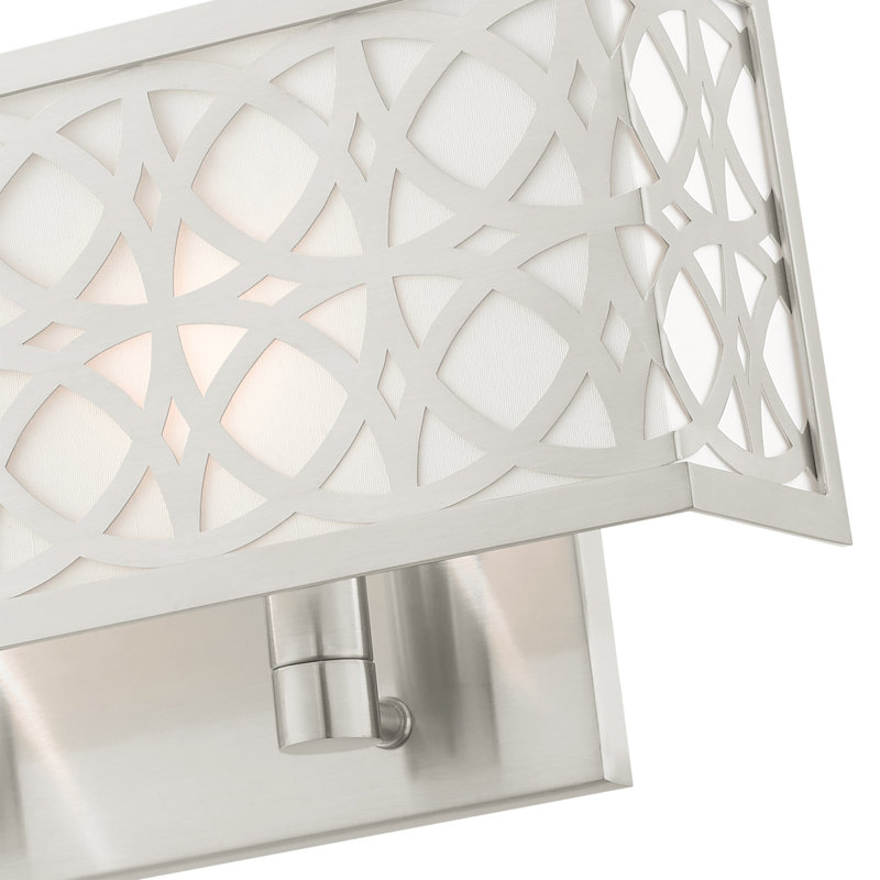 Eraman Steel Flush Mounted Sconce, Brushed Nickel