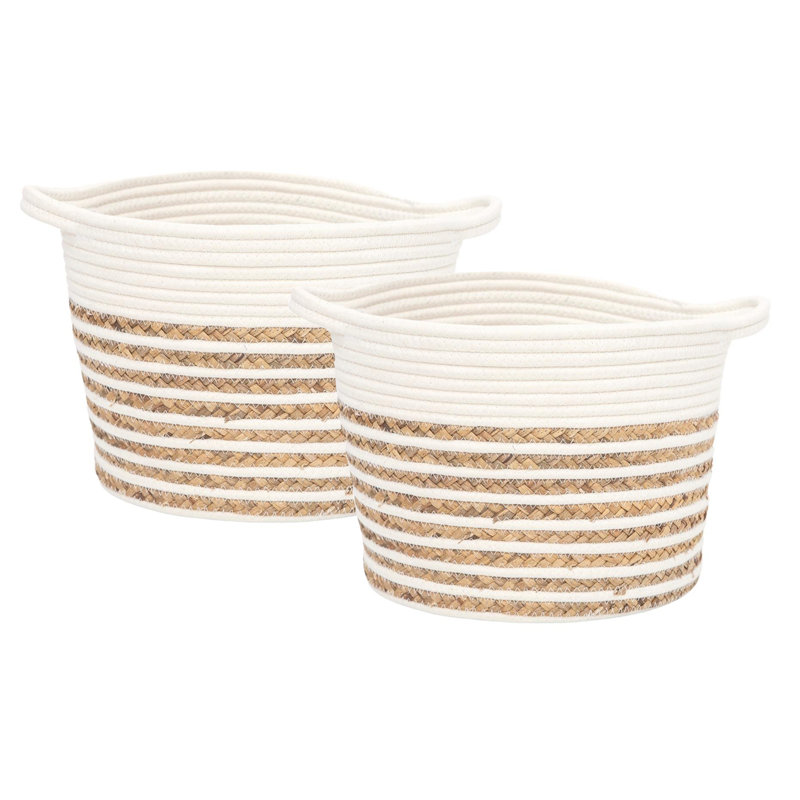 Ensemble de 2 paniers en tissu