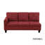 Ensemble de canapé modulaire en tissu rouge avec repose-pieds 3 pièces-69969366-90726398