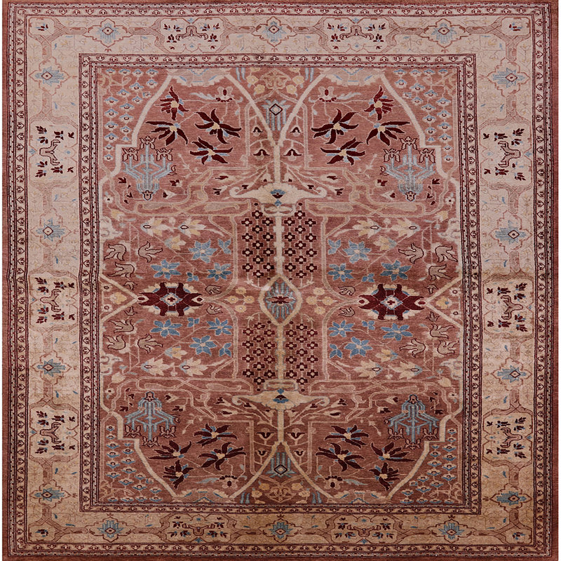 Tapis brun Chewelah, Carré 5 pi