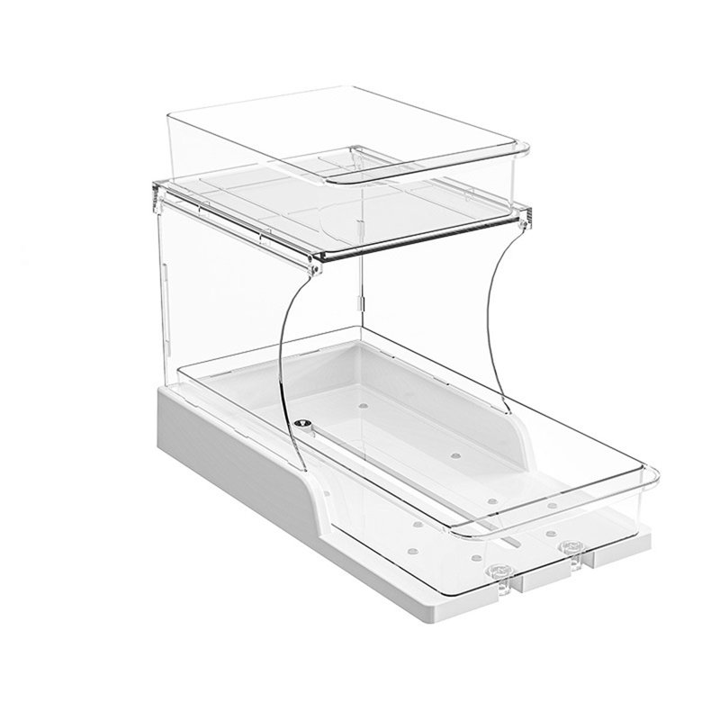 Acrylic Freestanding Bathroom Shelves, 2 Pack