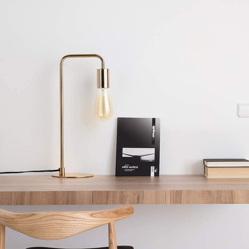 Metal Desk Lamp, Rose Gold