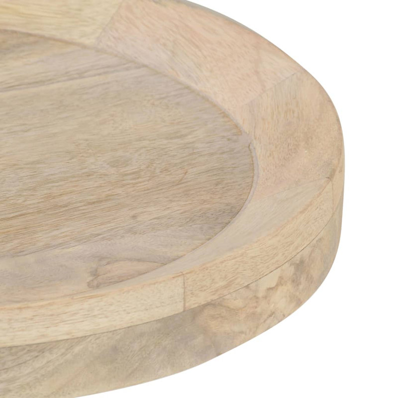 Topeka Solid Wood Pedestal End Table