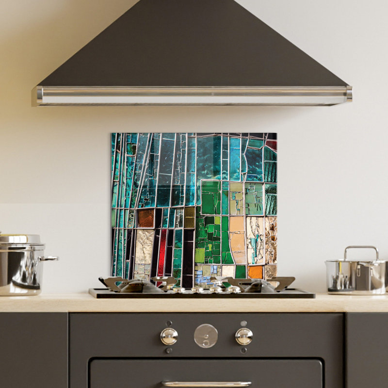 No Frame Painting on Glass, 60 H x 60 W cm