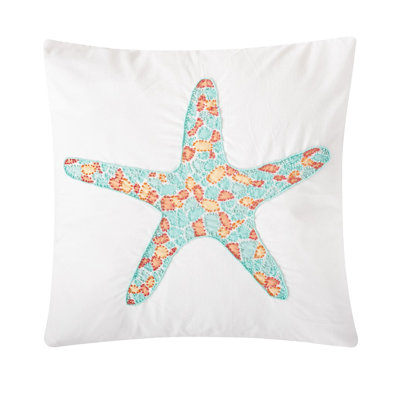 Grand Turks Grand Starfish Beaded Pillow