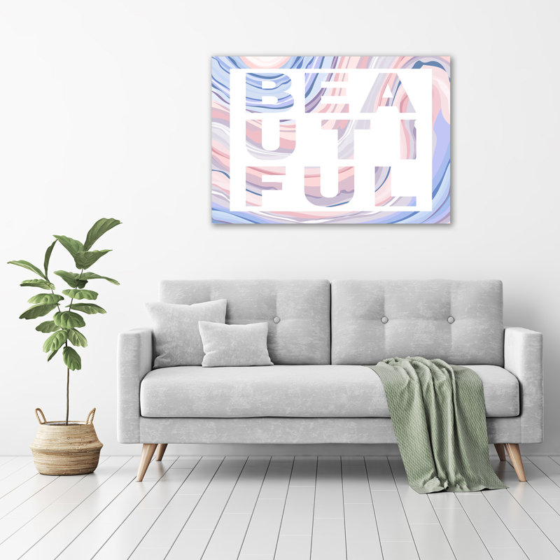 Beautiful - No Frame Print on Glass