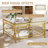 Square Glass Coffee Table-1535398846