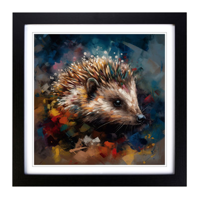 Hedgehog Abstract - Framed Print