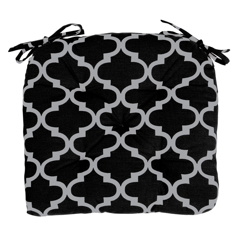 Coussin de coussin fait à la main, Noir / gris