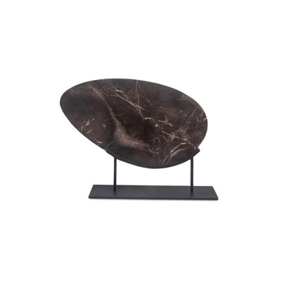 Muse Sculpture Saint Laurent Brown Marble