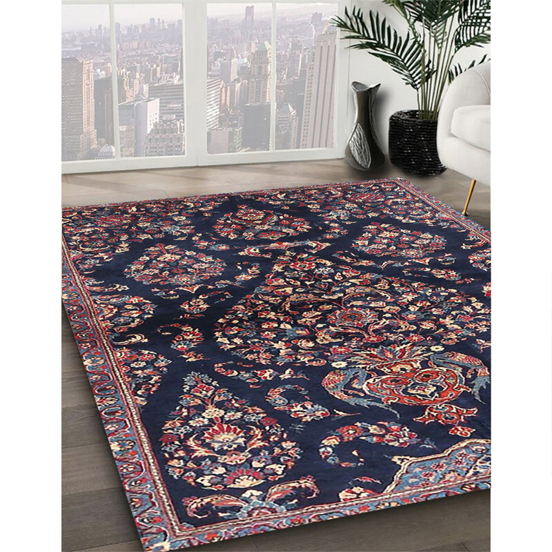 Damask Indoor Rug, Square 4'
