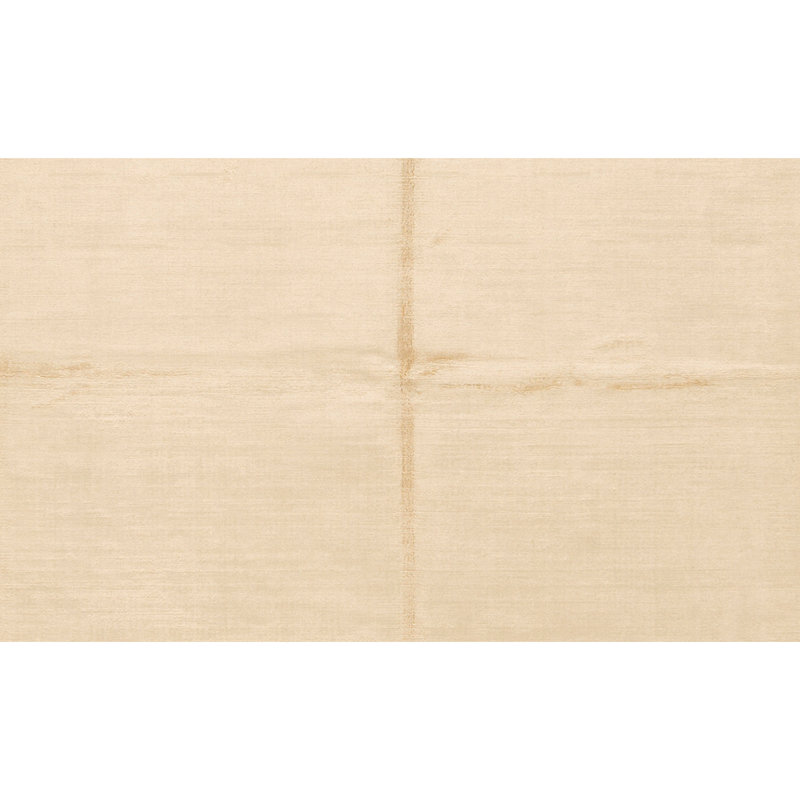 Tapis beige et ivoire noué à la main de haute qualité, Rectangle 6 pi 2 po x 9 pi
