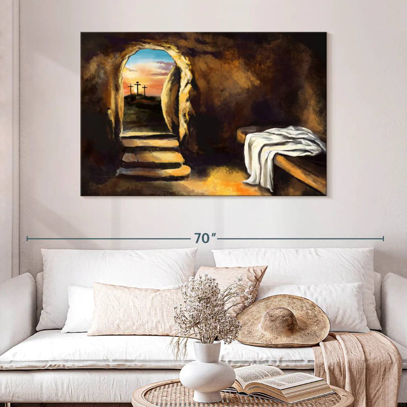 Adella Jesus Christ Has Risen, 32" H x 48" W
