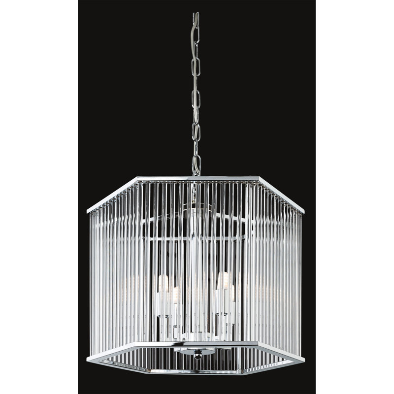 Rialto 4 - Light Chrome Unique/Statement Pendant