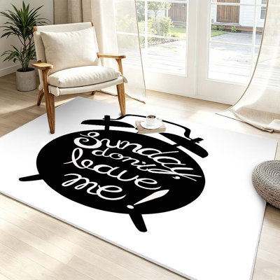 Tapis intérieur blanc lavable à la machine
