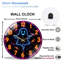 Horloge murale en verre 12 po Neon