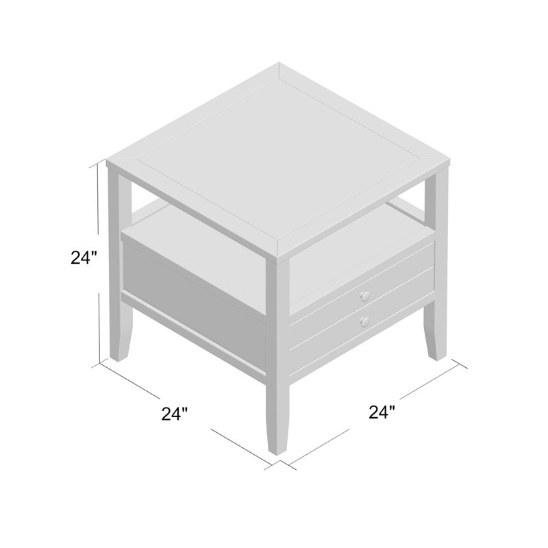 Table de bout avec rangement Mariotti