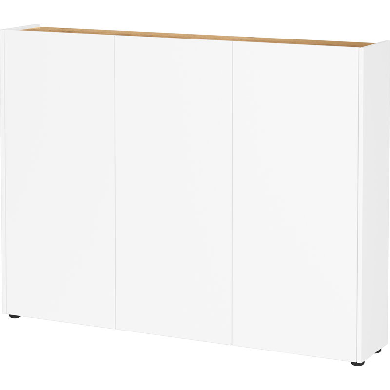 15 Pair Shoe Storage Cabinet, White