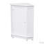 Armoire de salle de bain avec rangement en coin triangulaire avec tablettes réglables, panneau de fibres à densité moyenne moderne pour une utilisation efficace de l'espace-1040793513