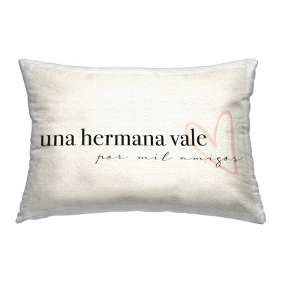Una Hermana Vale Outdoor Printed Pillow by Lil' Rue