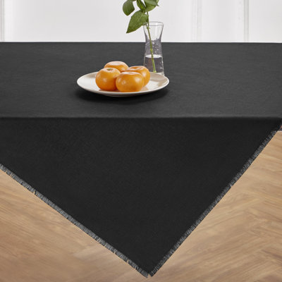 Fringe - 100% Pure Linen Table Throw