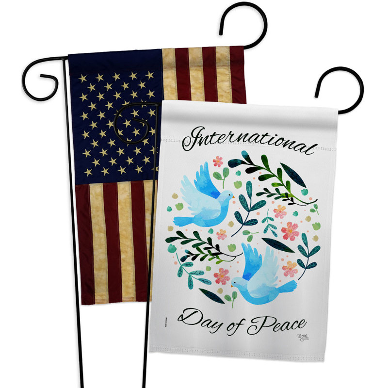 Drapeau de jardin 19 x 13 po Polyester