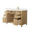 Pendry 48'' Single Bathroom Vanity with Cultured Marble Top-134165746