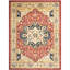 Riverhead Power Loom Cowhide Red/Tan/Brown Rug