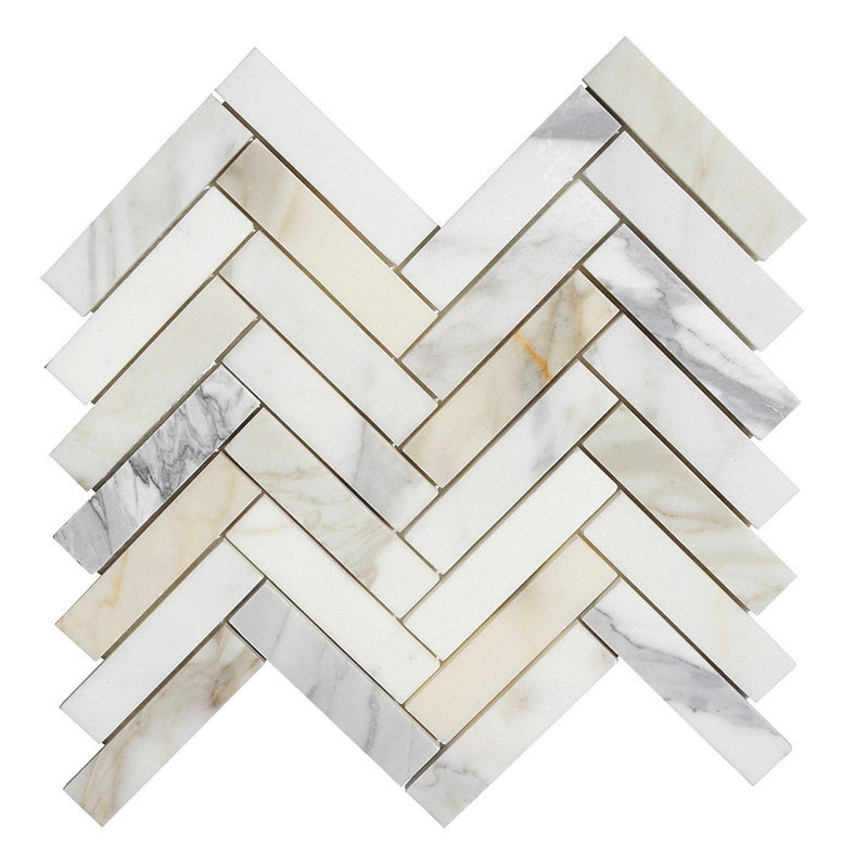 Carreaux de mosaïque en marbre et chevron en marbre