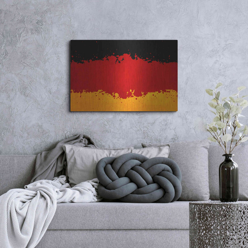 'Germany' Metal Wall Art, 24" H x 36" W