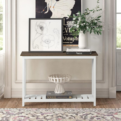 39.4" W Console Table With Storage Shelf For Entryway, Living Room, Hallway