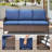 Coady All-Weather Wicker Outdoor Patio Wide Armrest Sofa Conversation Set With Swivel Chairs-237986836-237986837