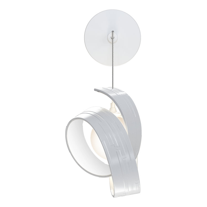 Riza Aluminum Armed Sconce, White