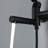 Solid Brass Wall Mounted Tub Faucet in Matte Black with Adjustable Tub Spout and Handheld Shower-102237600