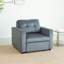 Linen Accent Chairs Bed - Single-669927743
