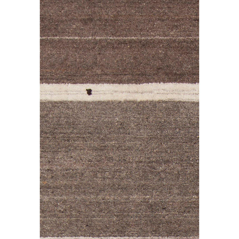 Tapis en laine noué à la main brun / beige / ivoire Elantra, Rectangle 7 pi 9 po x 10 pi 6 po