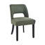 Chaise de salle à manger en lin avec pieds en bois massif-307975344-307975350
