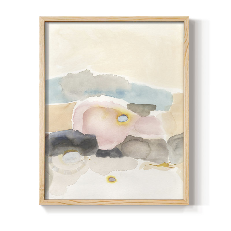 Desert Canyon I, reproduction encadrée - bois massif, H 15 po x l 12 po