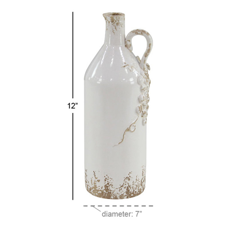 Vase de plancher en pierres rustique vieillie Chadford