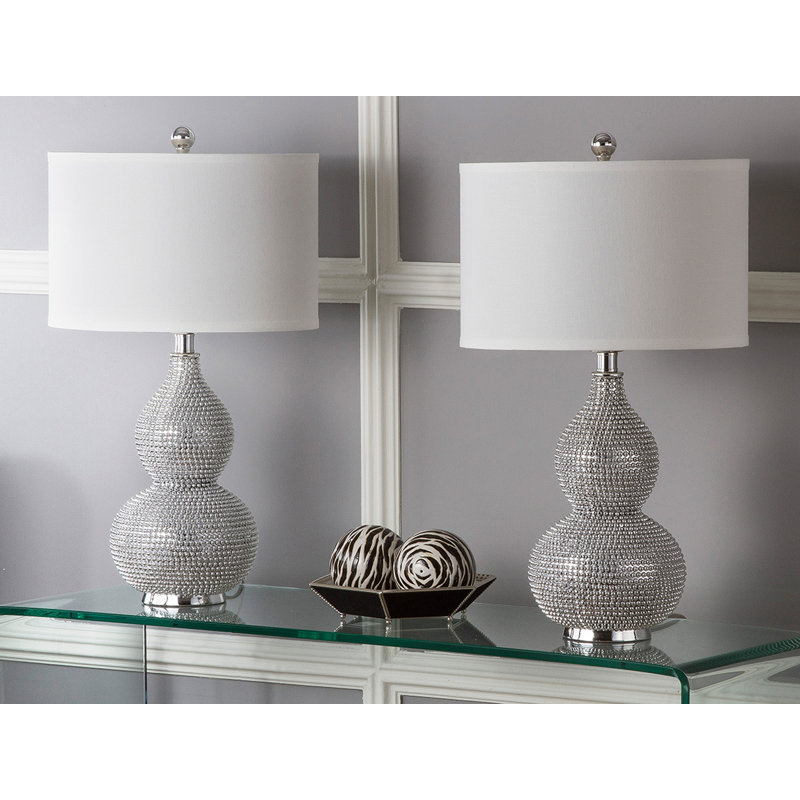 Chansler Resin Table Lamp, White