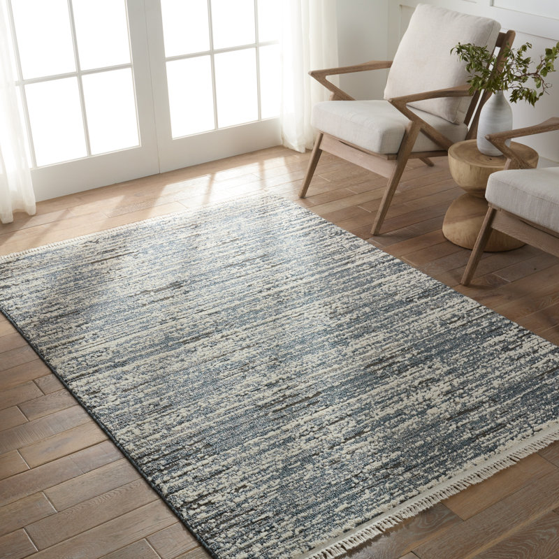 Striped Indoor Rug, Rectangle 4' x 6'