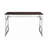 Office Workspace Desk MDF/Chrome In Brown