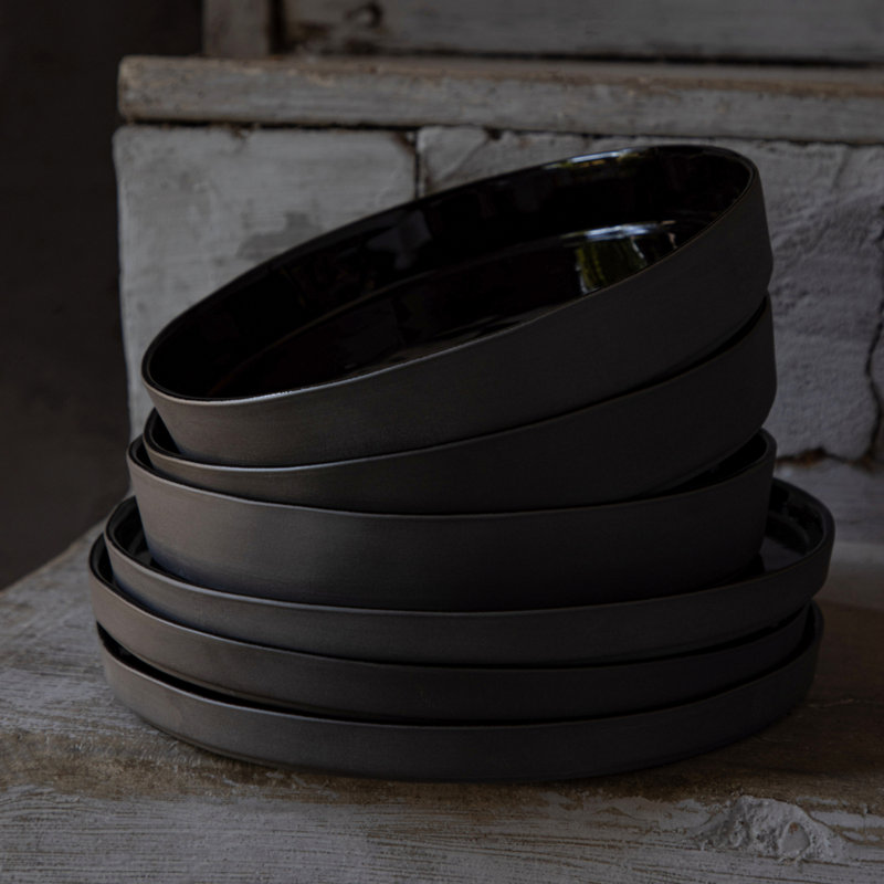 Lagoa Eco Gres Pasta Dish, Black