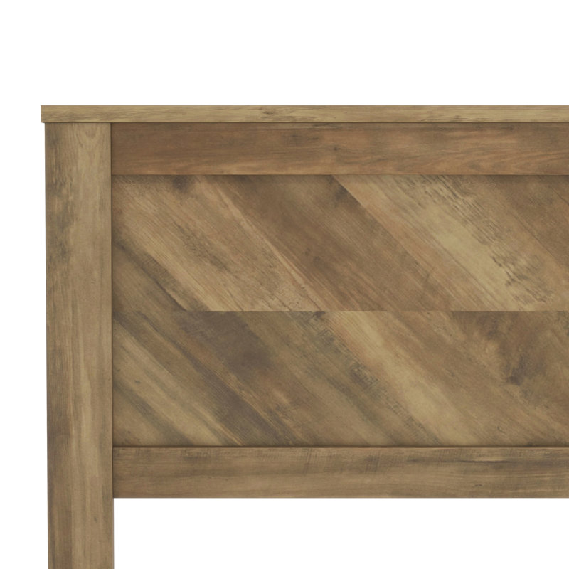 Adlina Modern Coordinated 3 Piece Bedroom Furniture Set, Knotty Oak