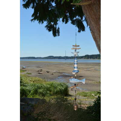 Tempo Lighthouse with Fish and Star Wind Chime